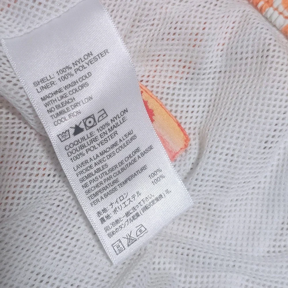 Tommy Bahama Relax Mens XL Swim Trunks Orange Geometric Diamond Mesh Lined 18